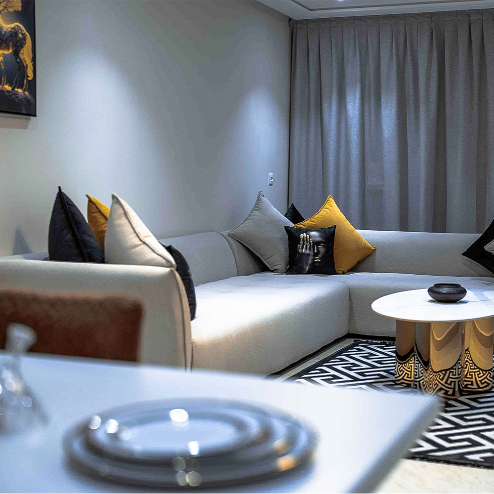 Modern fully Luxury Panoramic with traditional Moroccan design elements – Golden Sky Home Béni Mellal